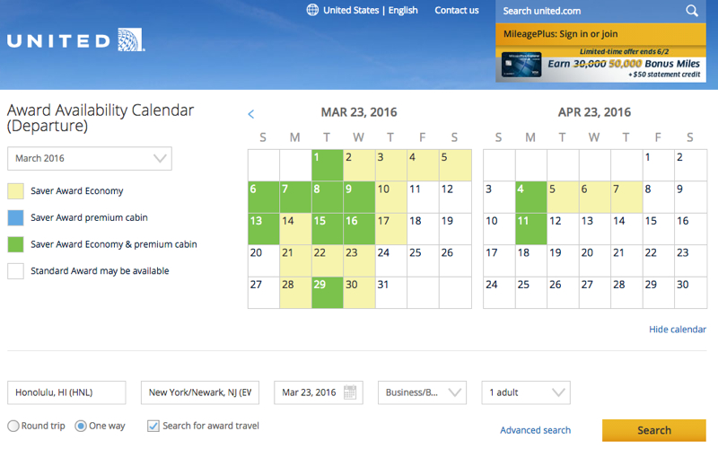 New United Site Fails: Seems to Show Nonstop Saver Award Space When There is None