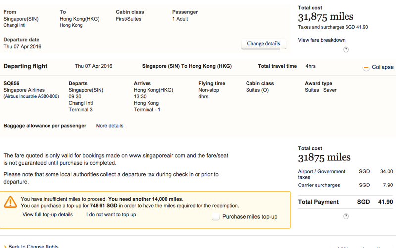 Buy Singapore Miles if You Have at Least 50% of the Miles Needed