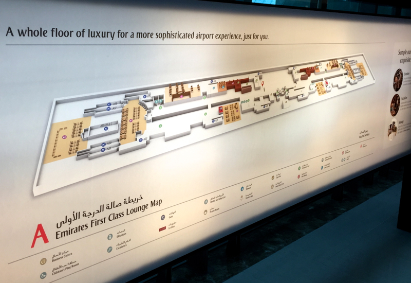 Emirates First Class Lounge Map-Concourse A