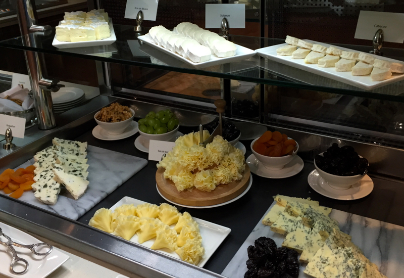 Emirates First Class Lounge Dubai Review-Cheese Selection