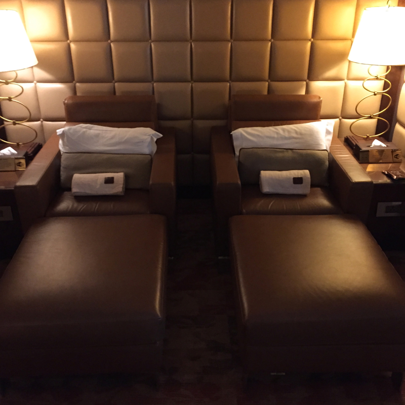 Emirates First Class Lounge Review Dubai-Relaxation Chairs Perfect for Napping