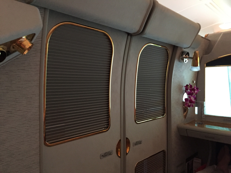 Emirates A380 First Class Closed Suite Doors