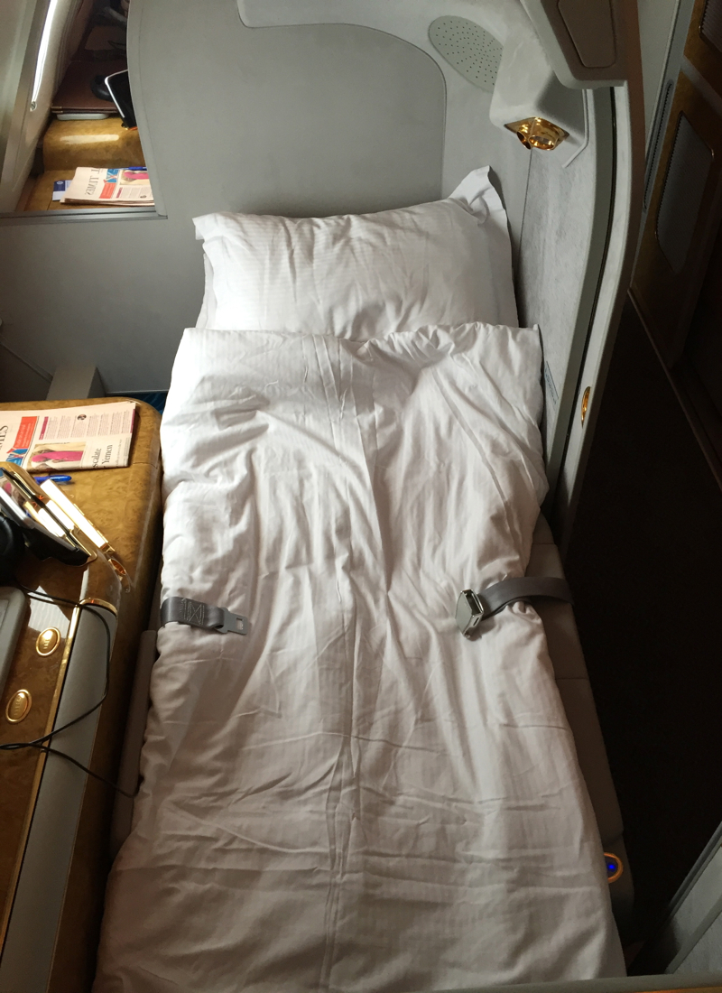 Bed After Turn Down, Emirates First Class A380