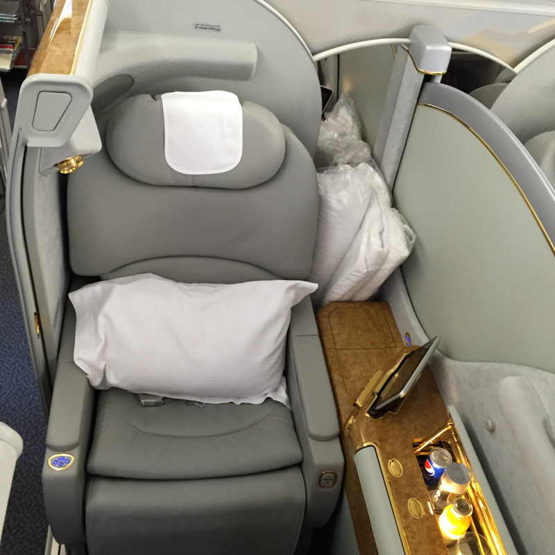 Emirates A380 First Class Review-Seat 3K