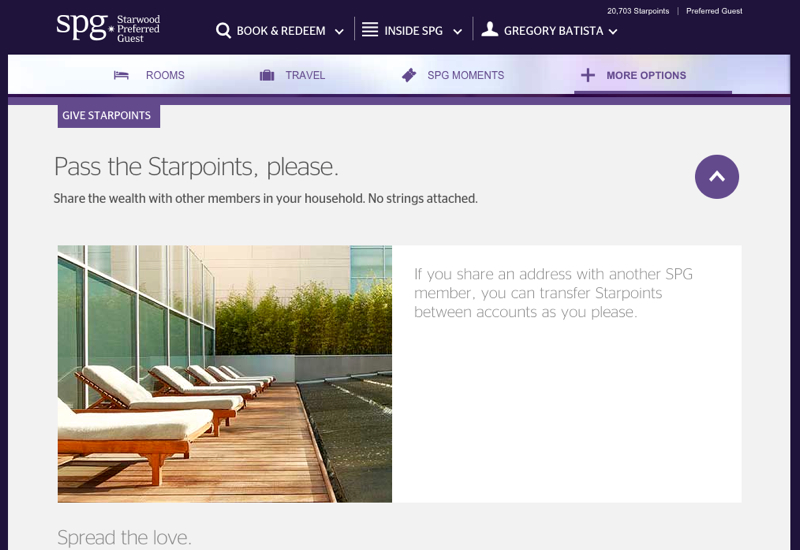 SPG: How to Transfer Starwood Points Between Accounts