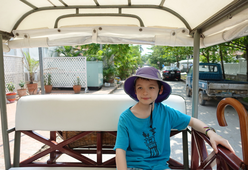 Riding an Amantaka Tuk Tuk to the Luang Prabang Temples