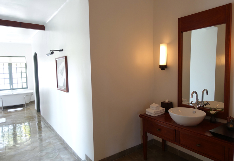 Amantaka Suite Review-Bathroom with Dual Vanities