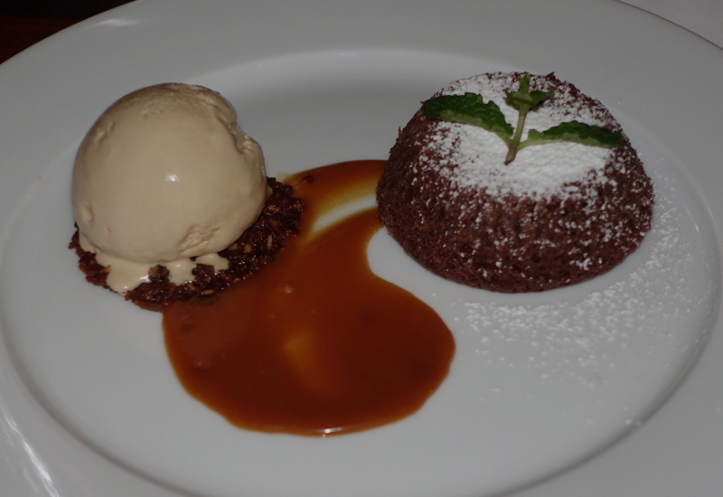 Amantaka Restaurant Review-Chocolate Fondant with Lao Coffee Ice Cream