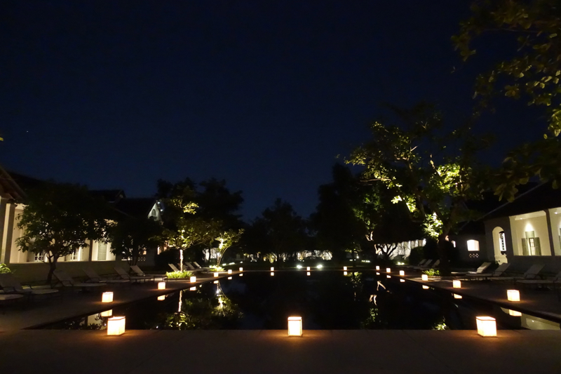 Amantaka Restaurant Review-Candlelit Dinner by the Pool