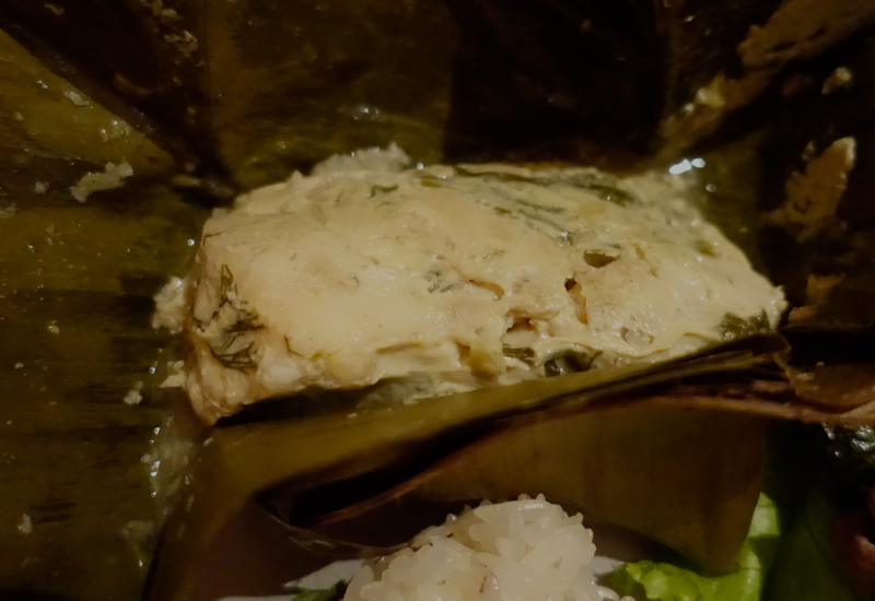 Moo Kai (Steamed Chicken in Banana Leaf)-Amantaka