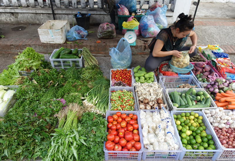 Herbs and Vegetables, Luang Prabang Morning Market