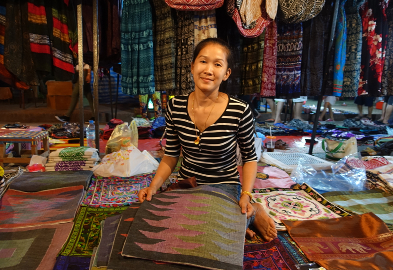 Hand Woven Lao Textiles, Luang Prabang Night Market