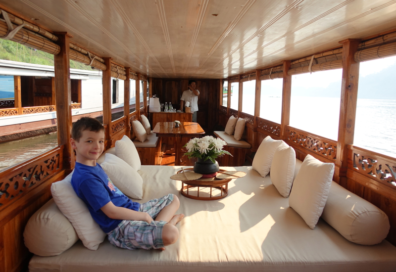 Sunset Cruise on the Mekong River in Amantaka's Boat, Luang Prabang