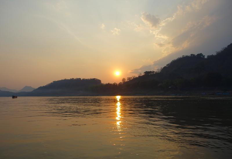 Sunset on the Mekong River, Luang Prabang