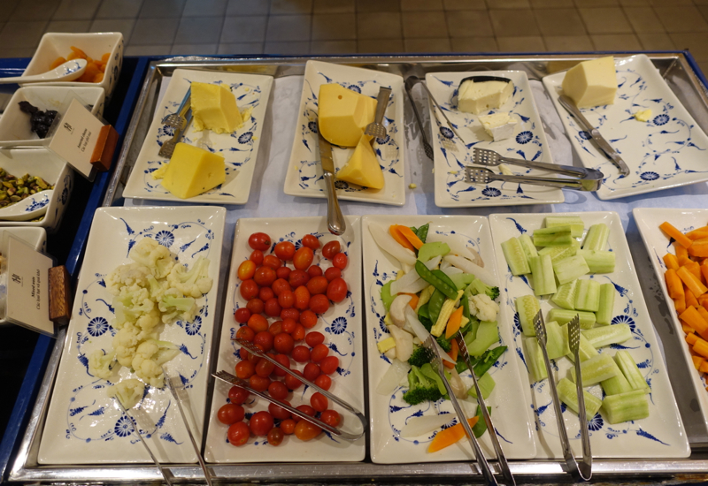 Cheeses and Vegetables, Breakfast at Sofitel Metropole Hanoi