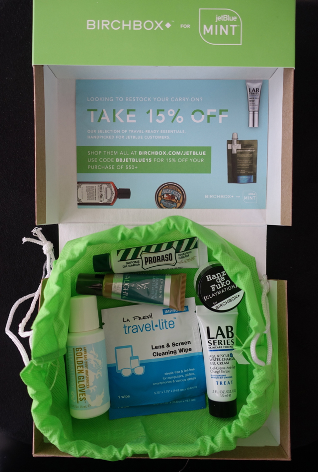 JetBlue Mint Birchbox Amenity Kit