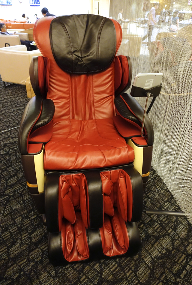 Massage Chair, SATS Premier Lounge, Singapore Airport