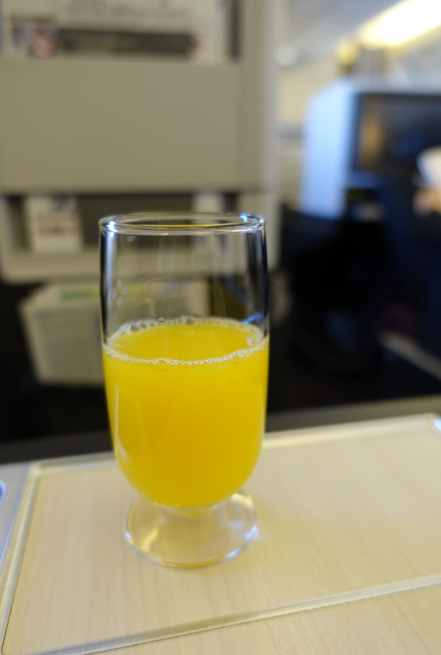 Orange Juice, JAL Business Class 767-300ER Review