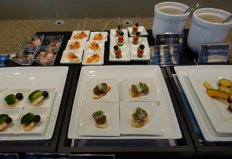 Review-JAL First Class Lounge Tokyo Narita-Appetizers