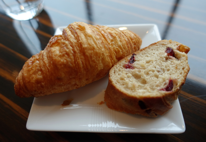 Croissant and Maison Kayser Bread, JAL First Class Lounge Tokyo Narita