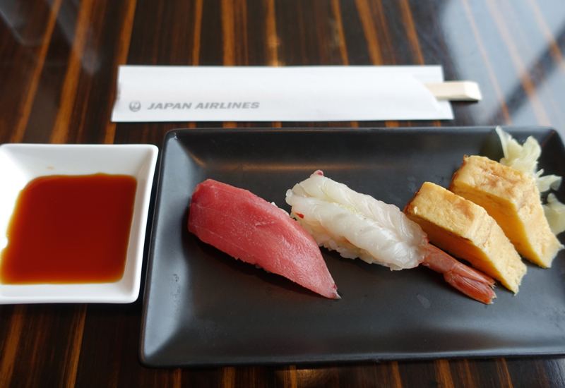 Review-JAL First Class Lounge Tokyo Narita-Sushi