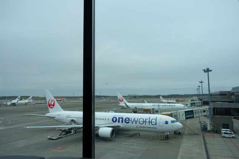 Review-JAL First Class Lounge Tokyo Narita-View of Planes on Tarmac