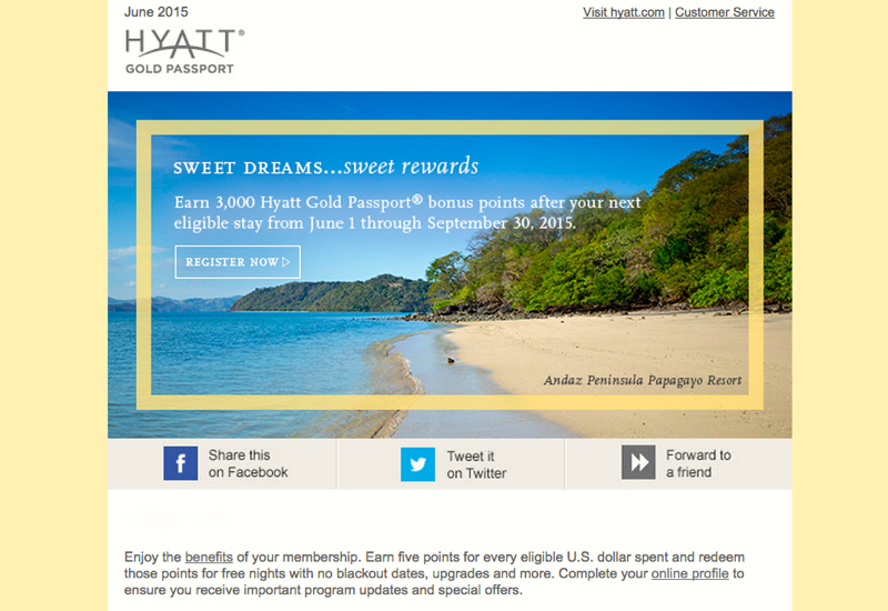 3000 Hyatt Gold Passport Bonus Points for Next Stay