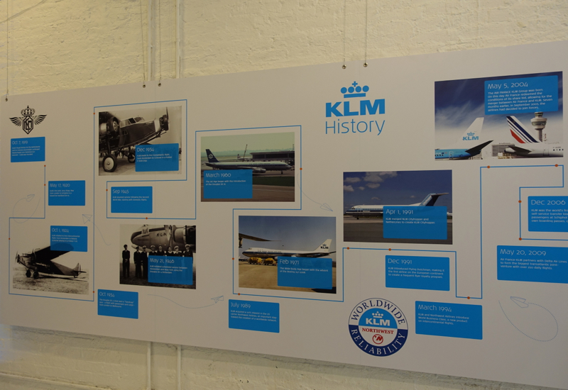 KLM Timeline, KLM Pop Up Store, NYC