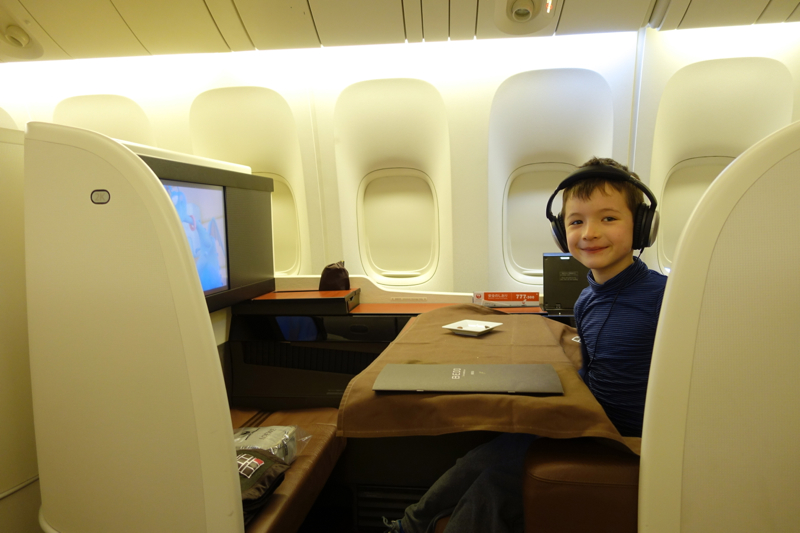 JAL First Class Review-Seated Across the Aisle in 2G and 2K