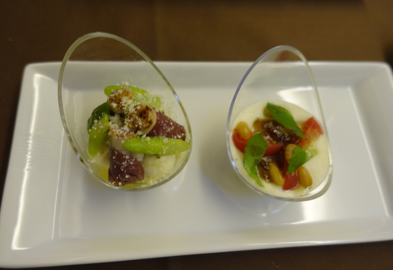 JAL First Class Review-Western Amuse Bouche
