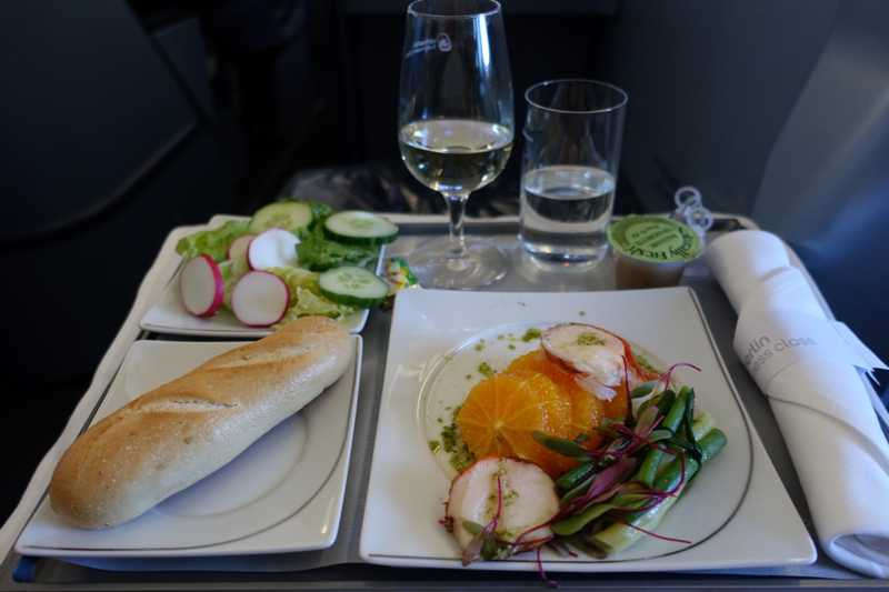 Review-Air Berlin Business Class A330-Dinner 