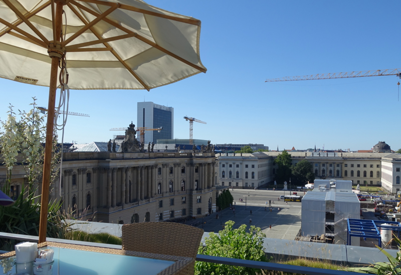 View of Bebelplatz from Hotel de Rome's Rooftop Terrace