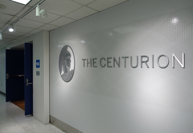 Entrance, AMEX Centurion Lounge, New York LGA Airport