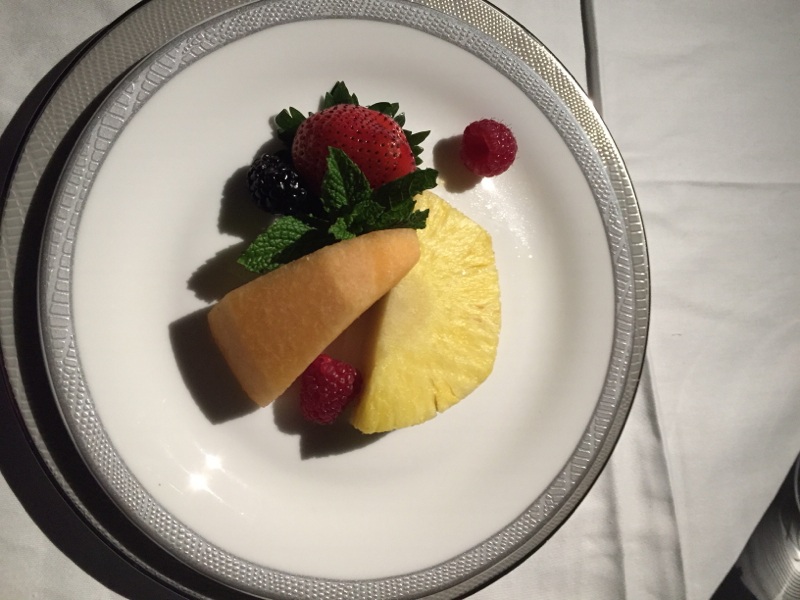 Fresh Fruit Plate, Singapore Suites on the A380