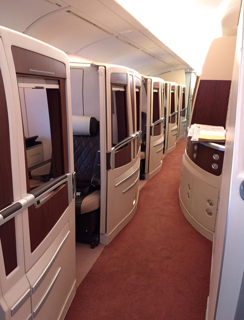 Review: Singapore Suites A380 JFK to Frankfurt-Suites Cabin