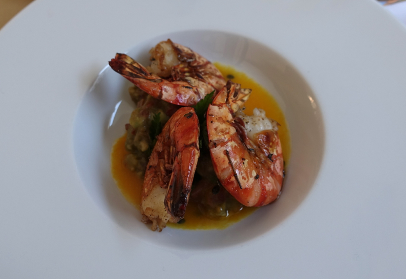 Wild Prawns with Avocado and Passion Fruit, Katz Orange Review