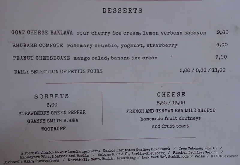 Katz Orange Dessert Menu