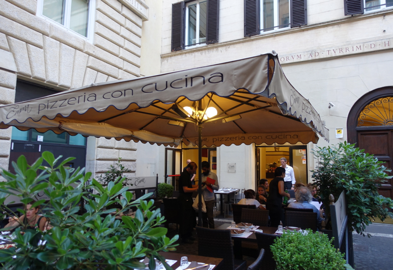 Emma Pizzeria Rome Review-Outside Terrace