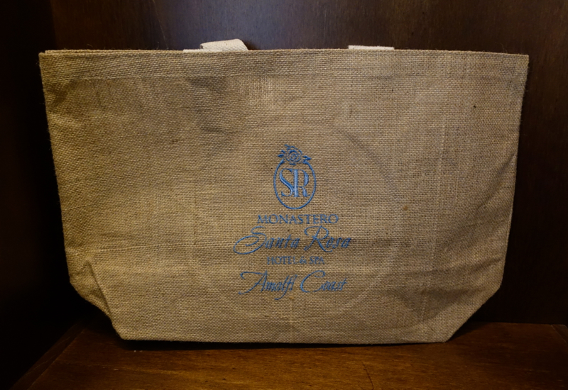 Complimentary Tote Bag, Monastero Santa Rosa Review