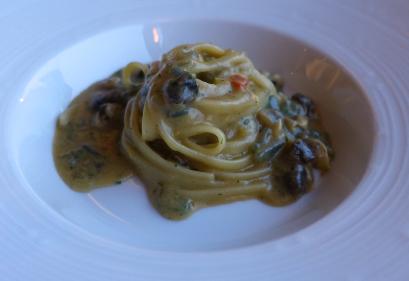 Gragnano Pasta with Sea Urchin Sauce and Sea Snails, Monastero Santa Rosa