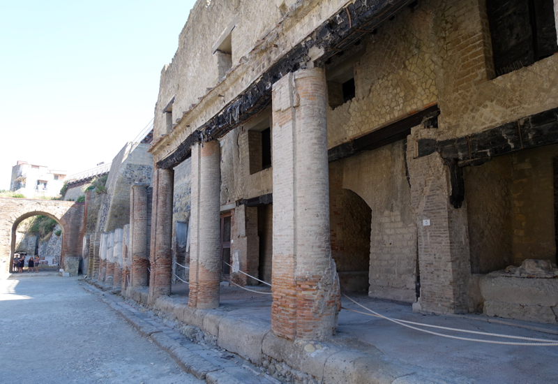 Herculaneum: Carbonized Wood Beams in Buildings