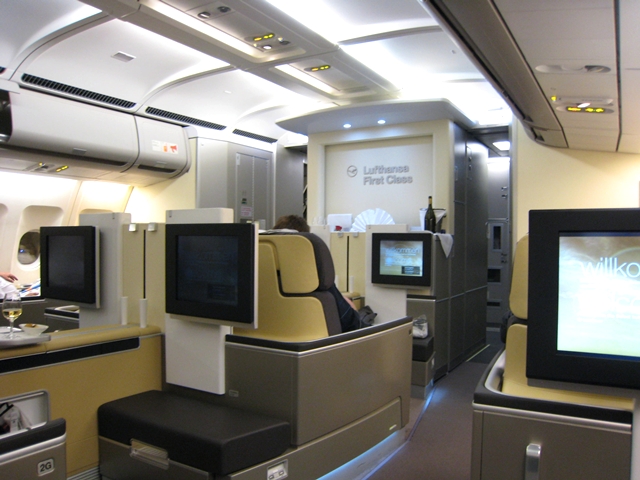 First Class Award to Europe from West Coast: Lufthansa First Class