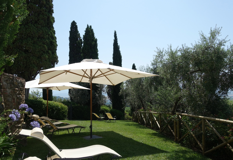 Review: Castello Banfi Il Borgo, Tuscany Italy - Lounge Chairs by Pool