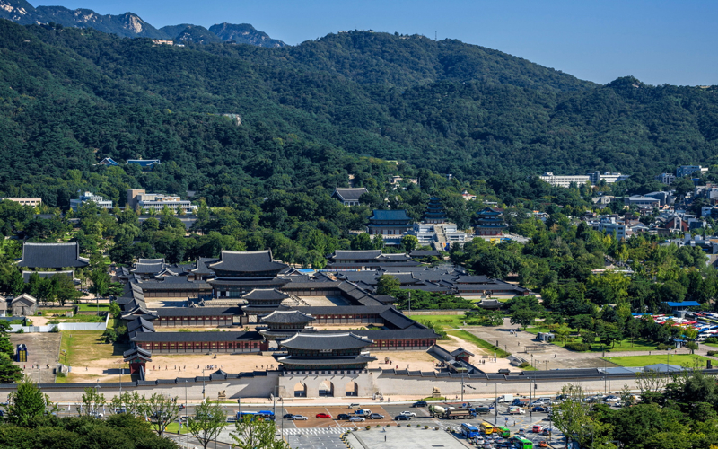 View of Gyeongbuk Palace from Four Seasons Seoul