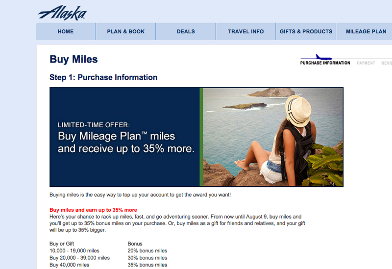 Buy Alaska Miles with 35% Bonus Worth It?