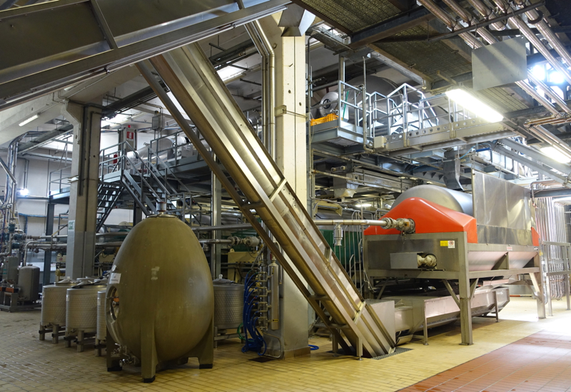 Castello Banfi Winery Tour: Pressing Area