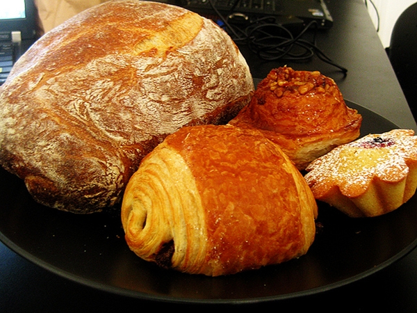 Bread and pastries at Clear Flour Bread, Brookline, Boston