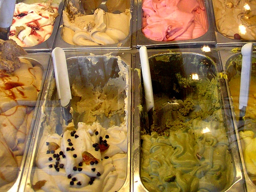 Homemade gelato at Athan's, Brookline