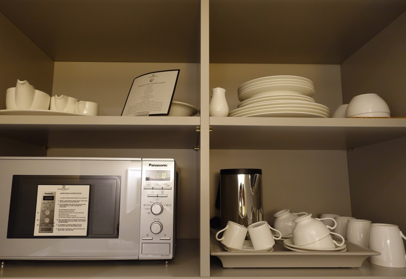 Dishes and Microwave, Portrait Firenze Suite Kitchenette