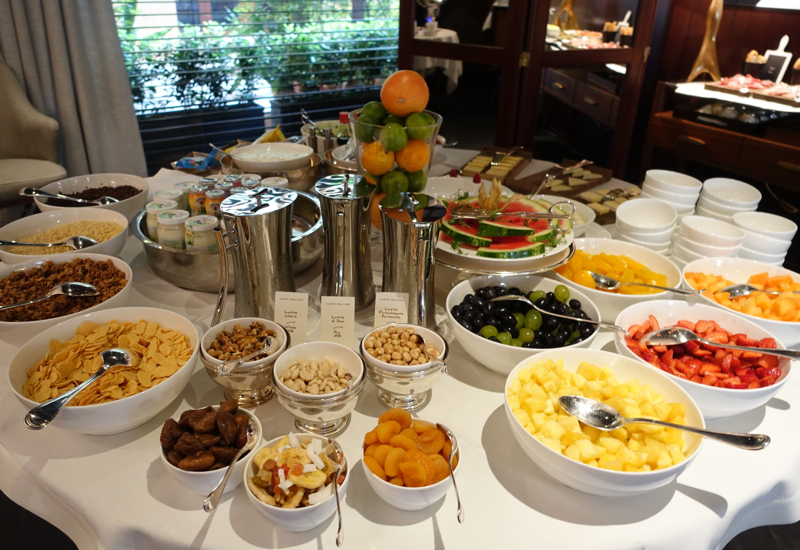 Review: Portrait Firenze Breakfast Buffet--Fresh Fruits, Cereals, Yogurts